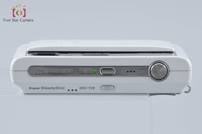 SONY Cyber-shot DSC-T20 White 8.1 MP Digital Camera [Japanese Language Only]