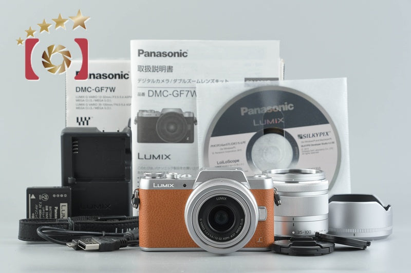 Panasonic LUMIX DMC-GF7 Brown 16.0 MP 12-32 35-100 Lens [Japanese Language Only]