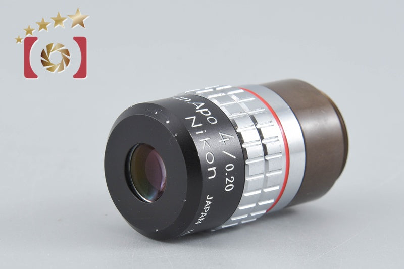 Nikon Plan Apo 4x/0.20 160/- Microscope Objective Lens