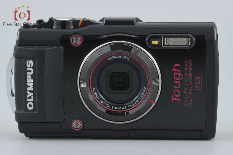 "Shutter count 3,392" Olympus STYLUS TG-4 Tough Black 16.0 MP Digital Camera