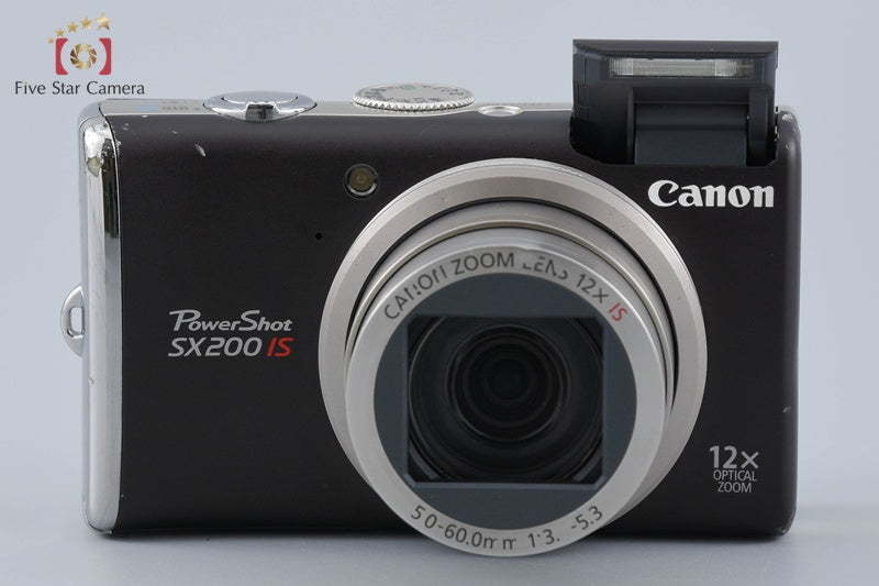 Canon PowerShot SX200 IS Warm Black 12.1 MP Digital Camera