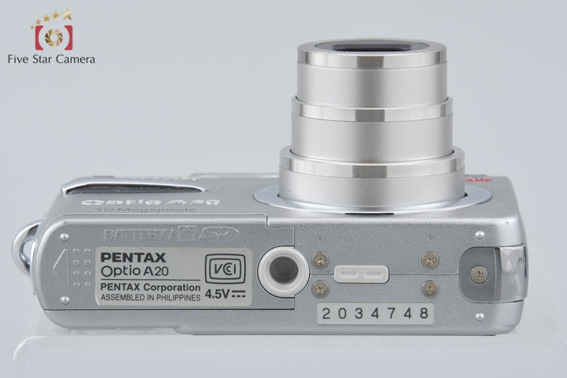 PENTAX Optio A20 Silver 10.0 MP Digital Camera w/ Box
