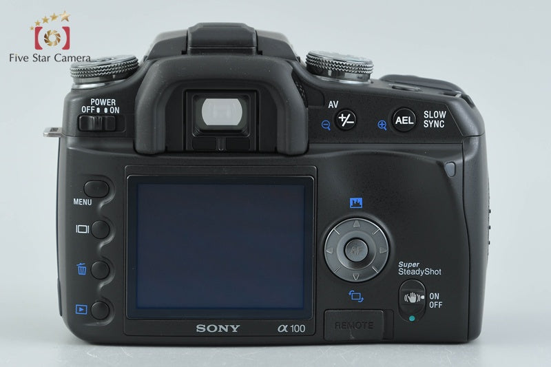 Sony α100 DSLR-A100 Black 10.2 MP Digital SLR Camera [Japanese Language Only]