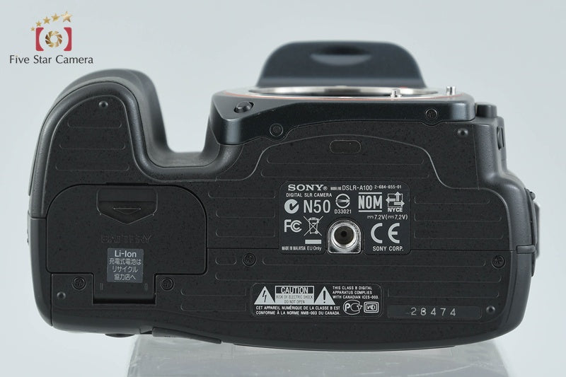 Sony α100 DSLR-A100 Black 10.2 MP Digital SLR Camera [Japanese Language Only]