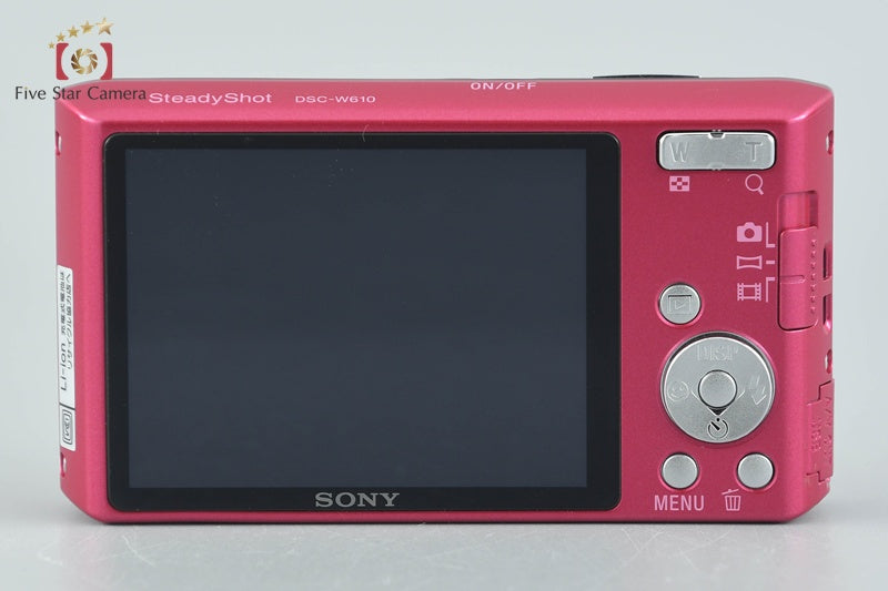 Sony Cyber-Shot DSC-W610 Pink 14.1 MP Digital Camera [Japanese Language Only]