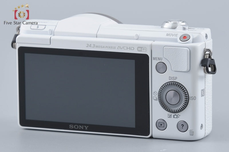 Sony α5100 ILCE-5100 White 24.3 MP 16-50 55-210 Lenses [Multiple Languages]