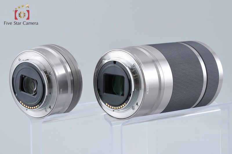 Sony α5100 ILCE-5100 White 24.3 MP 16-50 55-210 Lenses [Multiple Languages]