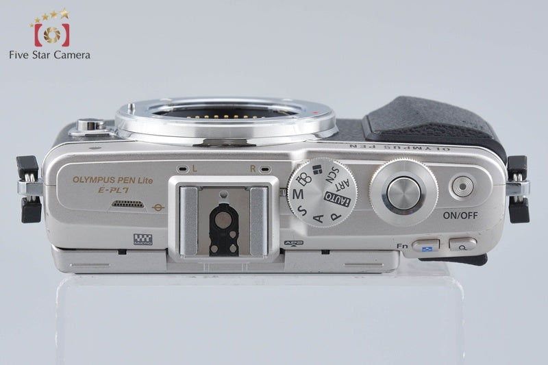 "Count 1,726" Olympus PEN Lite E-PL7 Silver 16.1 MP Digital Mirrorless Camera
