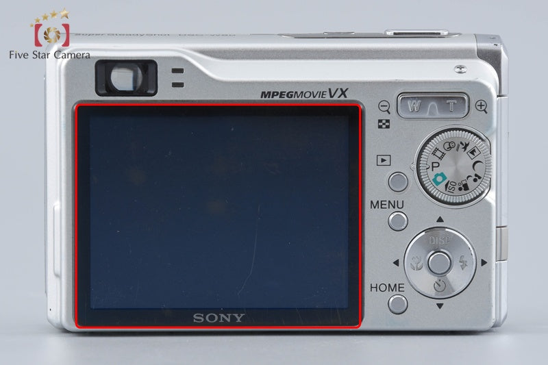 Sony Cyber-Shot DSC-W80 Silver 7.2 MP Digital Camera [Japanese Language Only]