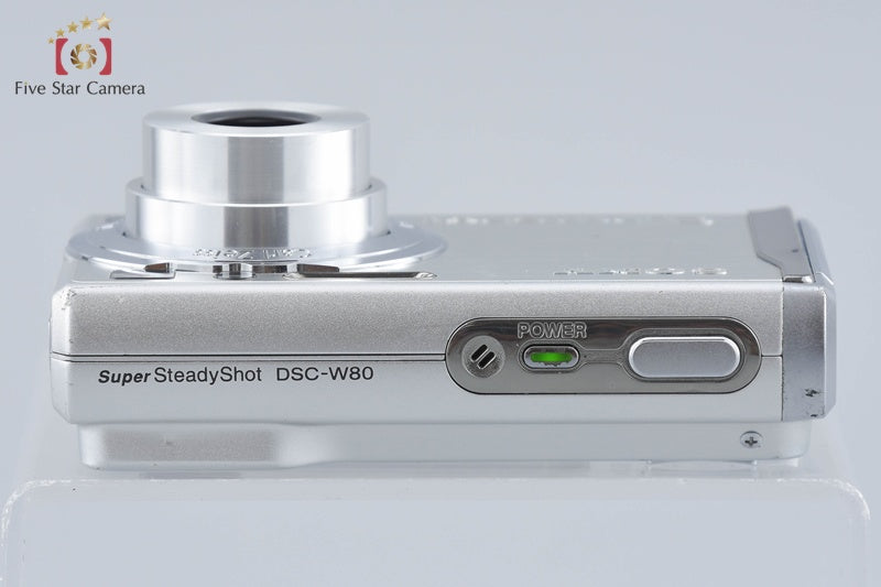 Sony Cyber-Shot DSC-W80 Silver 7.2 MP Digital Camera [Japanese Language Only]