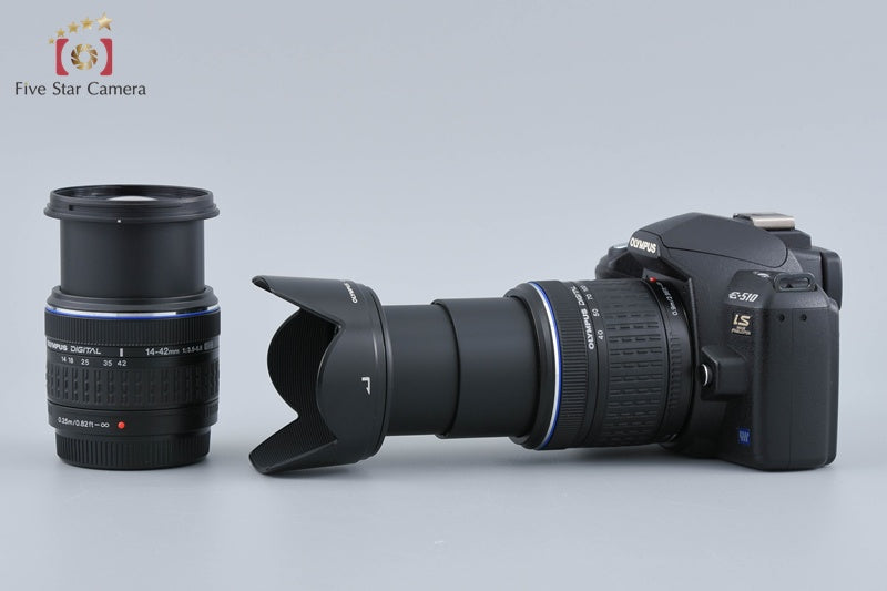 Olympus E-510 10.0 MP Digital SLR Camera 14-42 40-150 Lenses