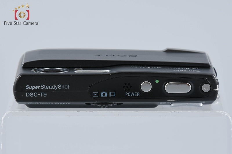 Sony Cyber-Shot DSC-T9 Black 6.0 MP Digital Camera [Japanese Language Only]