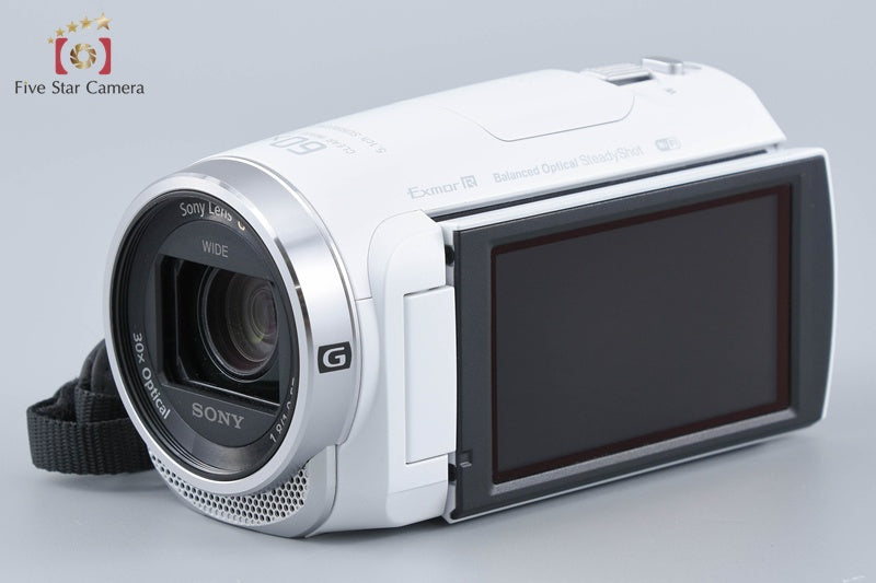 SONY HANDYCAM HDR-CX675 White Digital HD Video Camera [Multiple Languages]