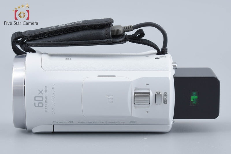 SONY HANDYCAM HDR-CX675 White Digital HD Video Camera [Multiple Languages]