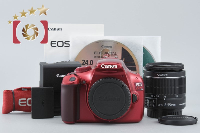 "Count 814" Canon EOS Kiss X50 / Rebel T3 / 1100D Red 12.2 MP 18-55 Lens