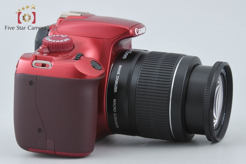 "Count 814" Canon EOS Kiss X50 / Rebel T3 / 1100D Red 12.2 MP 18-55 Lens