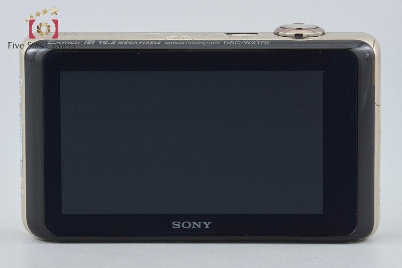 SONY Cyber-shot DSC-WX170 Gold 18.2 MP Digital Camera [Japanese Language Only]