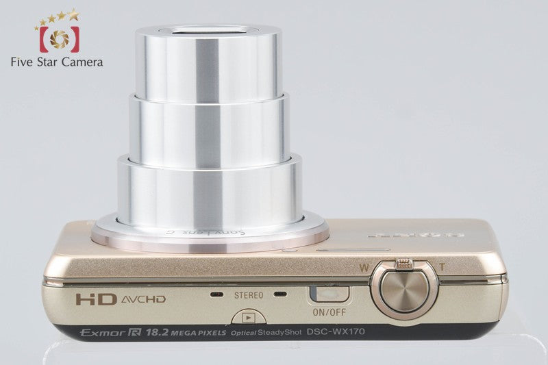 SONY Cyber-shot DSC-WX170 Gold 18.2 MP Digital Camera [Japanese Language Only]