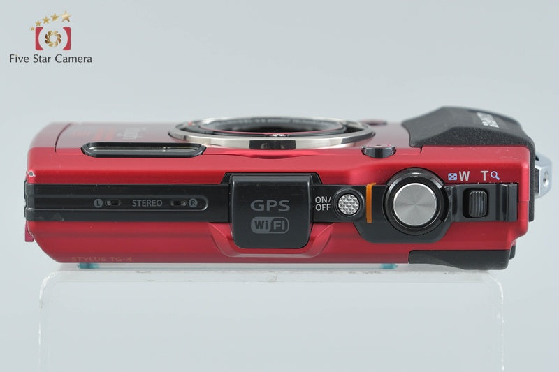 "Shutter count 1,085" Olympus STYLUS TG-4 Tough Red 16.0 MP Digital Camera