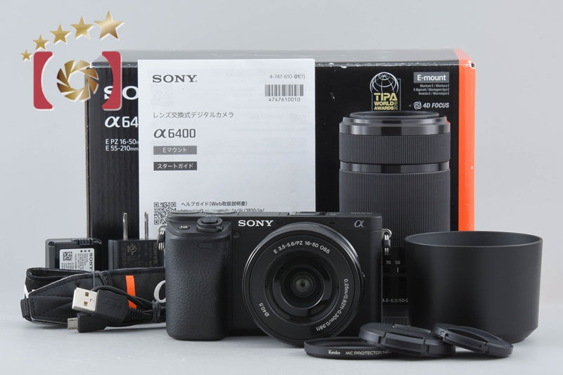 Sony Alpha α6400 ILCE-6400 Black 16-50 55-210 Lenses [Japanese Language Only]