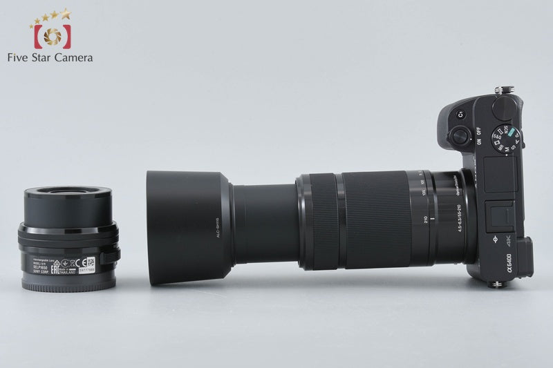 Sony Alpha α6400 ILCE-6400 Black 16-50 55-210 Lenses [Japanese Language Only]