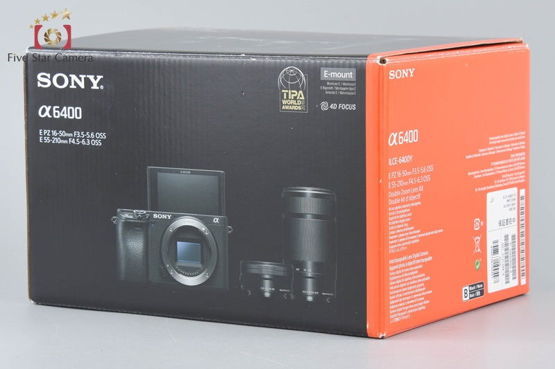 Sony Alpha α6400 ILCE-6400 Black 16-50 55-210 Lenses [Japanese Language Only]