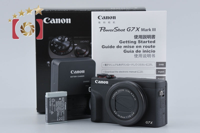 Canon PowerShot G7 X Mark III Black 20.1 MP Digital Camera w/ Box