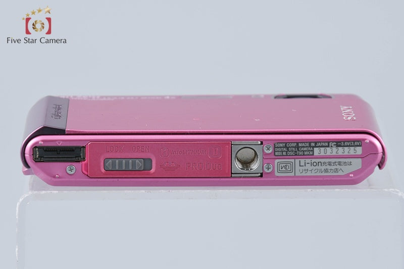 Sony Cyber-Shot DSC-T90 Pink 12.1 MP Digital Camera [Japanese Language Only]