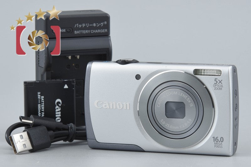 Canon PowerShot A3500 IS Silver 16.0 MP Digital Camera