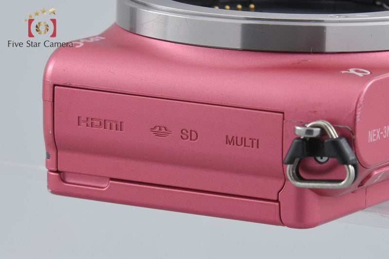 Sony α NEX-3N Pink 16.1 MP Digital Mirrorless Camera [Japanese Language Only]