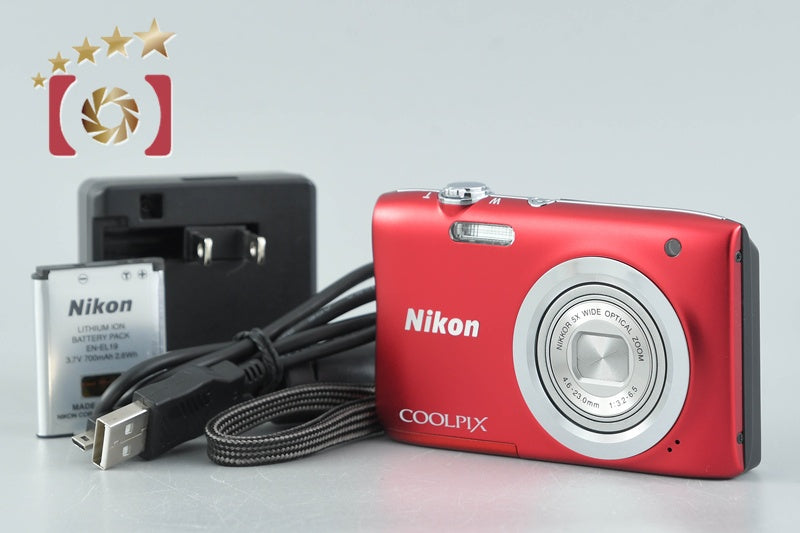 Nikon COOLPIX A100 Red 20.1 MP Digital Camera