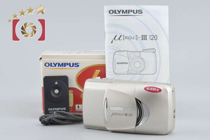 Olympus μ[mju:]-III 120 35mm Point & Shoot Film Camera w/ Box