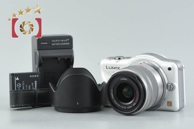 Panasonic LUMIX DMC-GF3 Shell White 12.1 MP 14-42 Lens [Japanese Language Only]