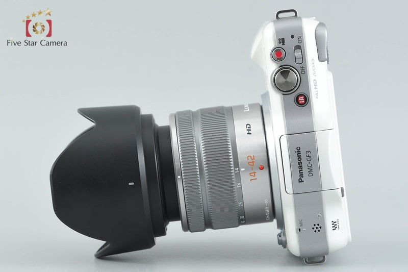 Panasonic LUMIX DMC-GF3 Shell White 12.1 MP 14-42 Lens [Japanese Language Only]