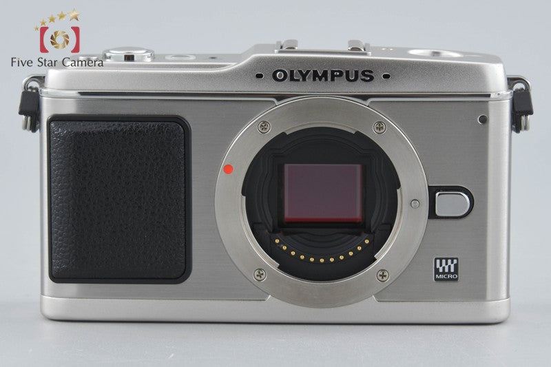 "Shutter count 4,999" Olympus PEN E-P1 Silver 12.3 MP Digital Camera 14-42 Lens
