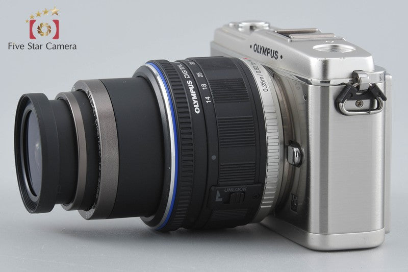 "Shutter count 4,999" Olympus PEN E-P1 Silver 12.3 MP Digital Camera 14-42 Lens