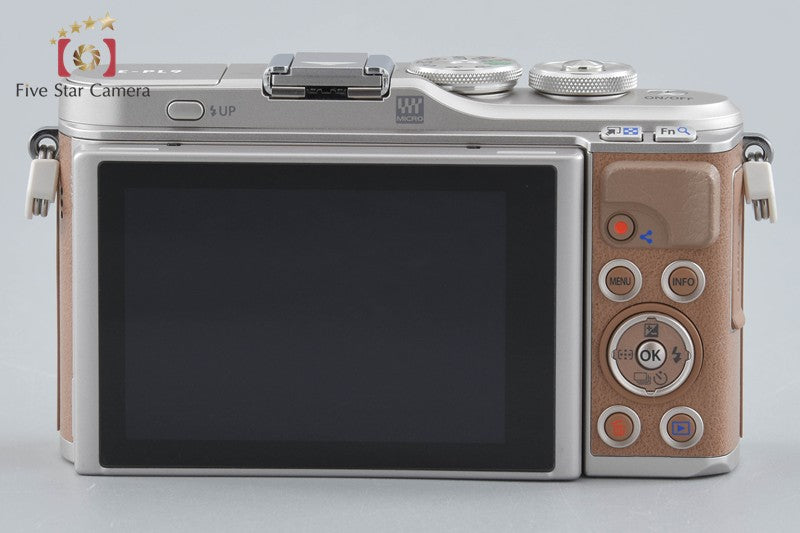 "Count 587" Olympus E-PL9 Brown 16.1 MP Mirrorless Camera 14-42 Lens