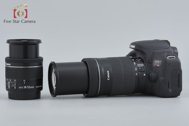 "Count 751" Canon EOS Kiss X9i / Rebel T7i / 800D 24.2 MP DSLR 18-55 55-250 Lens