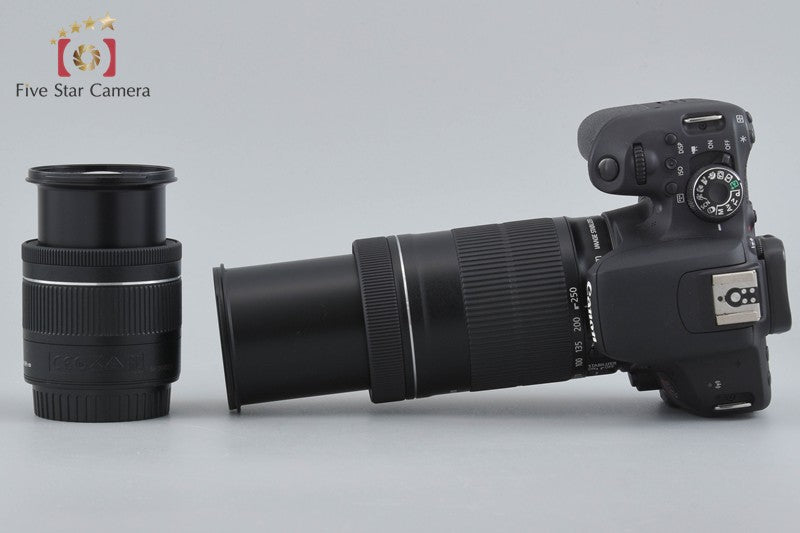"Count 751" Canon EOS Kiss X9i / Rebel T7i / 800D 24.2 MP DSLR 18-55 55-250 Lens