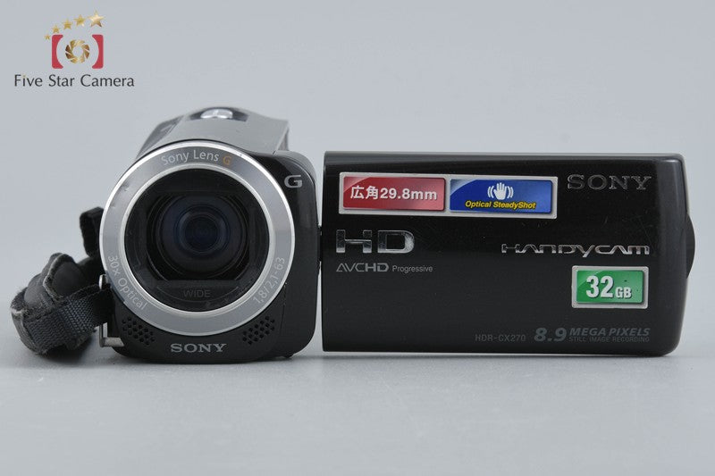 Sony HANDYCAM HDR-CX270V Crystal Black Video Camera [Japanese Language Only]