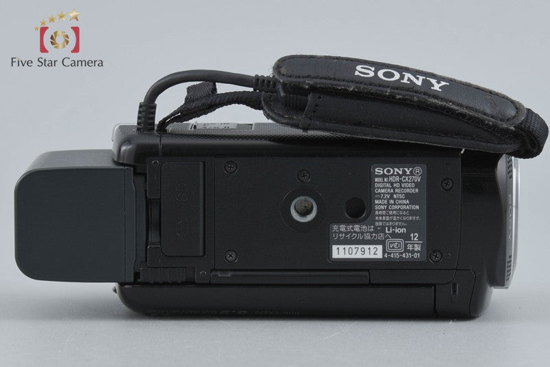 Sony HANDYCAM HDR-CX270V Crystal Black Video Camera [Japanese Language Only]