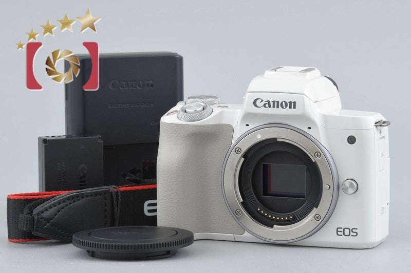 "Count 1,000" Canon EOS Kiss M / M50 White 24.0 MP Digital Mirrorless Camera
