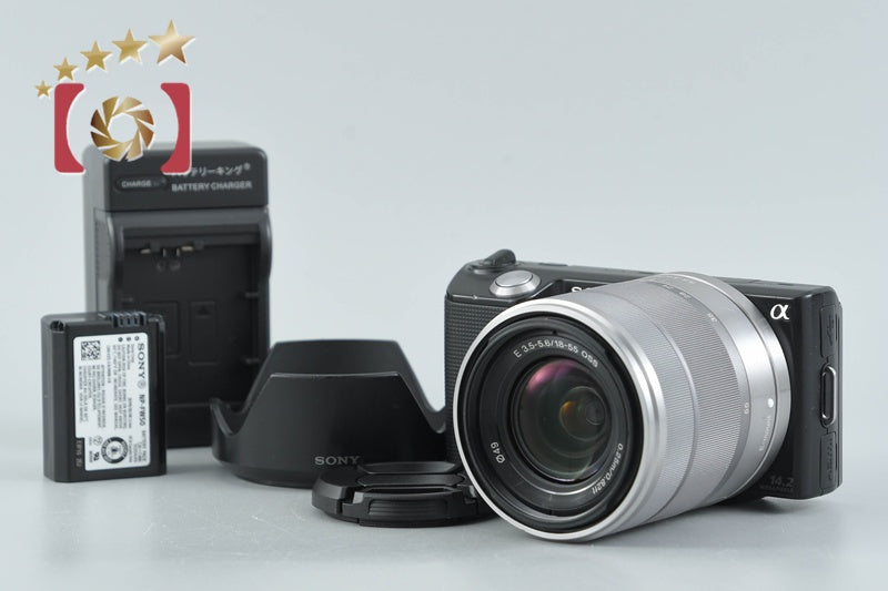 Sony α NEX-5 Black 14.2 MP Digital Camera 18-55 Lens [Japanese Language Only]