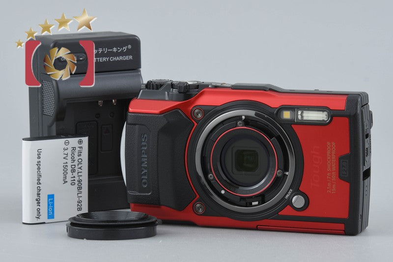 "Count 162" Olympus Tough TG-6 Red 12.0 MP 15m Waterproof Digital Camera
