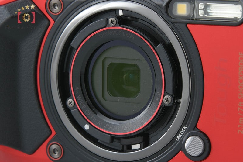 "Count 162" Olympus Tough TG-6 Red 12.0 MP 15m Waterproof Digital Camera