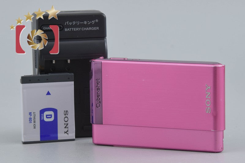 Sony Cyber-Shot DSC-T90 Pink 12.1 MP Digital Camera [Japanese Language Only]