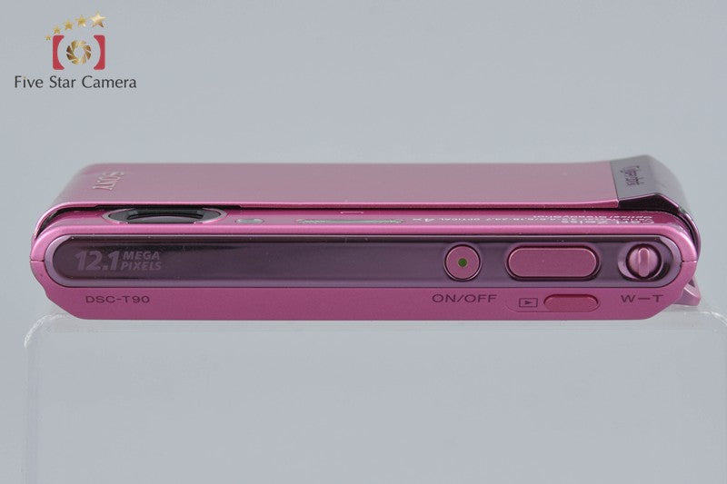 Sony Cyber-Shot DSC-T90 Pink 12.1 MP Digital Camera [Japanese Language Only]