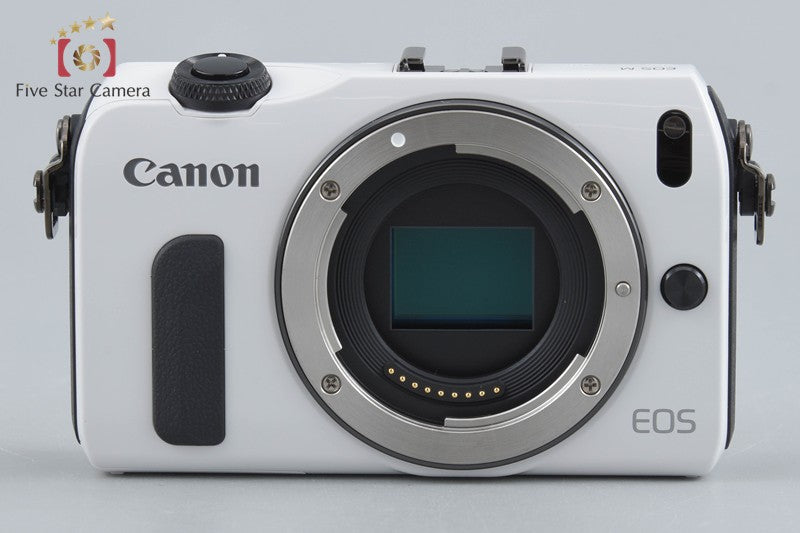 Canon EOS M White 18.0 MP Digital Mirrorless Camera EF-M 18-55 IS STM Lens