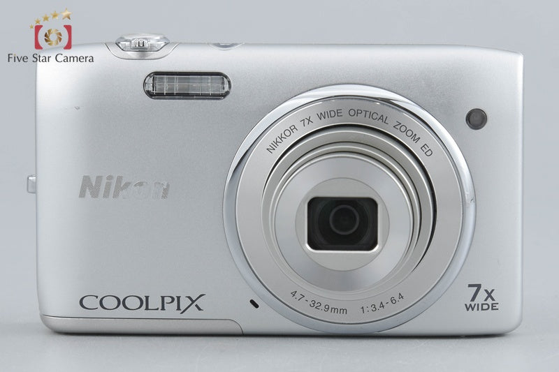 Nikon COOLPIX S3400 Crystal Silver 20.1 MP Digital Camera