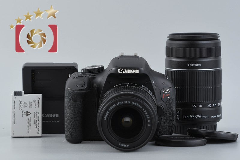 Canon EOS Kiss X5 / Rebel T3i / 600D 18.0 MP 18-55 55-250 Lenses